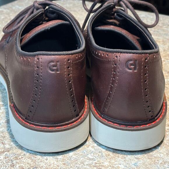 Cole Haan Men's Classic Brown Go to Plain Toe Lace Up Oxfords Size 11M - Picture 5 of 12